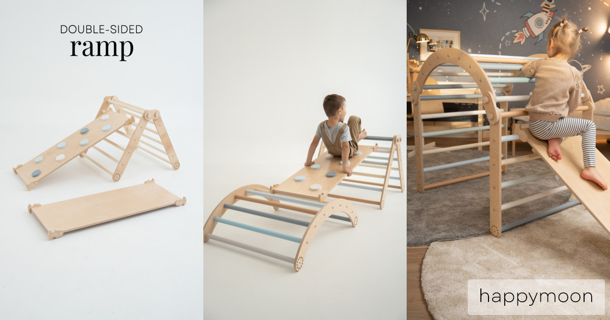 Kids Climbing Toy – Toddler Montessori Ramp for Active Playrooms ...