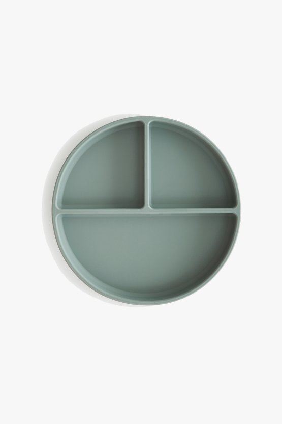 Silicone Suction Plate - Cambridge Blue