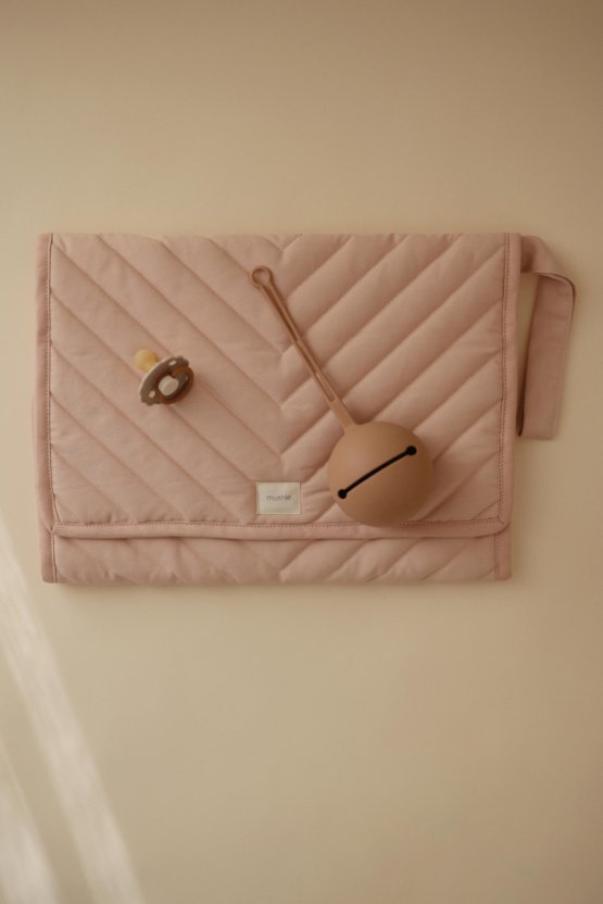 Mushie Portable Changing Pad - Blush