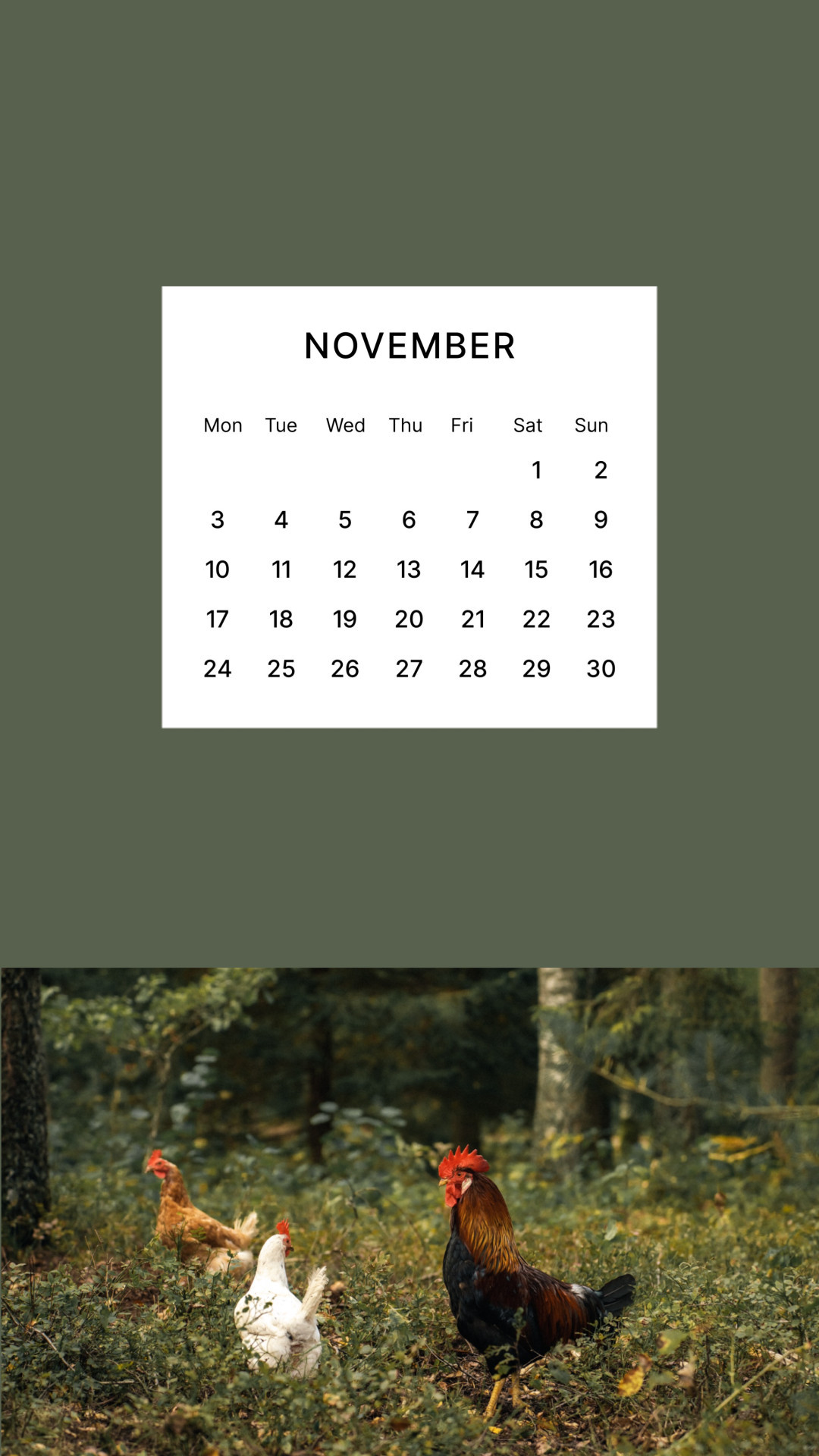 November Calendar
