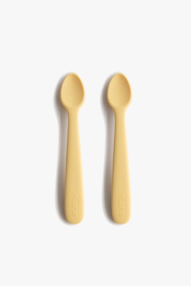 Image of Silicone Feeding Spoons 2-Pack - Daffodil