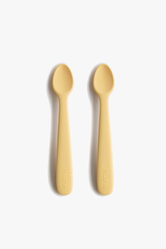 Silicone Feeding Spoons 2-Pack - Daffodil