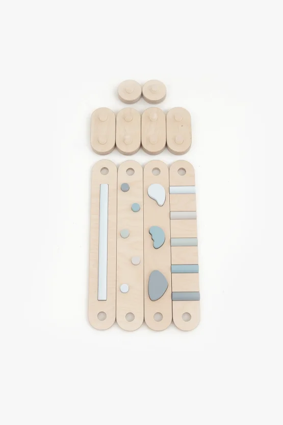 Blue 4 balance beam set