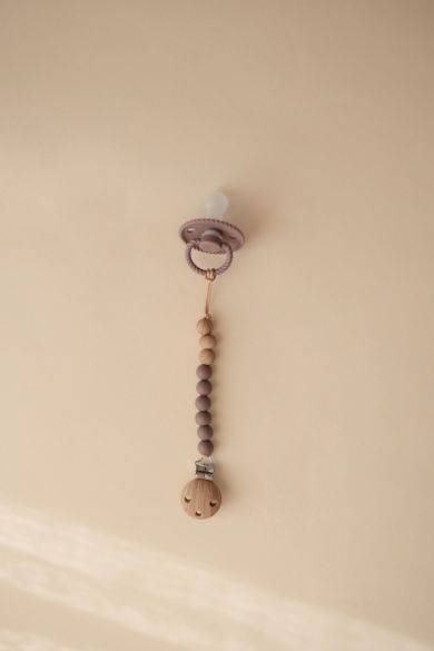 Image of Silicone Pacifier Clip | Eva - Ash