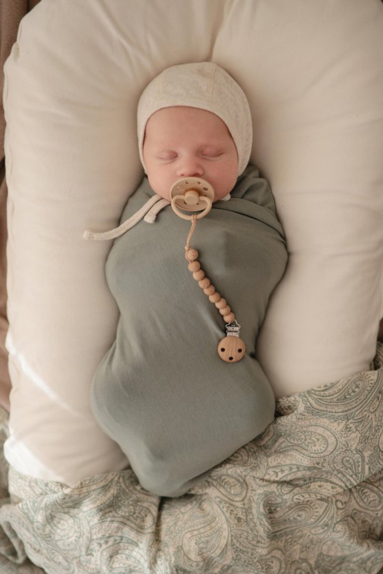 Silicone Pacifier Clip | Eva - Natural