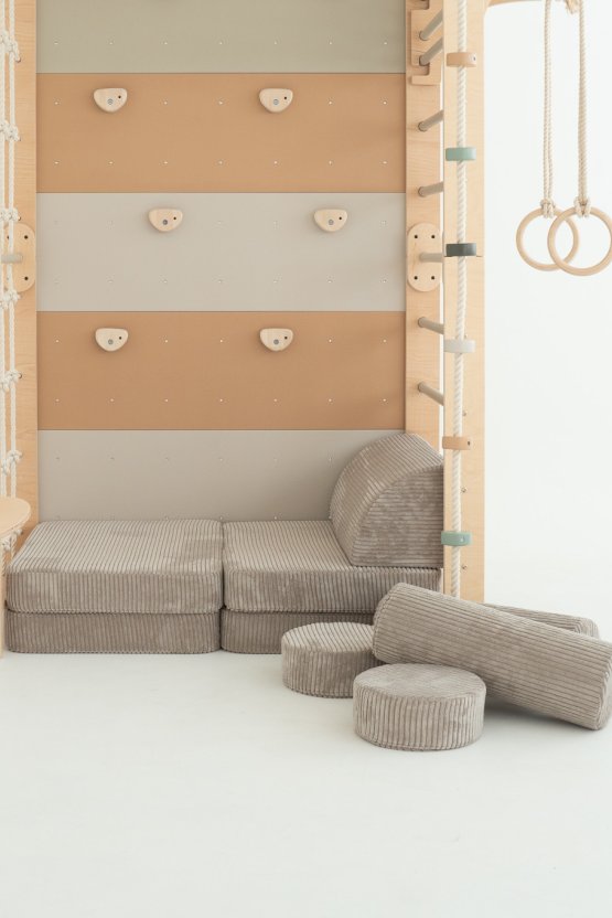 Gym Mat / Play Sofa, Grey