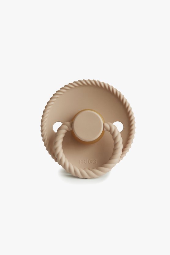 FRIGG Rope Natural Rubber Pacifier - Croissant (0-6 months)