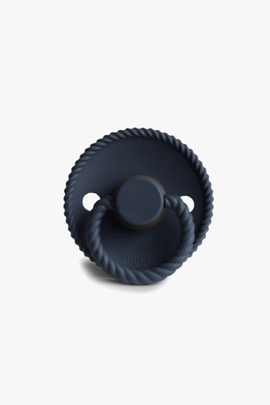 Image of FRIGG Rope Silicone Pacifier - Dark Navy (0-6 months)