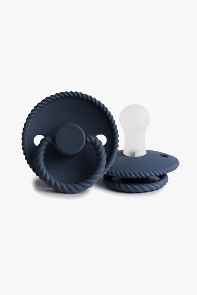 Image of FRIGG Rope Silicone Pacifier - Dark Navy (0-6 months)