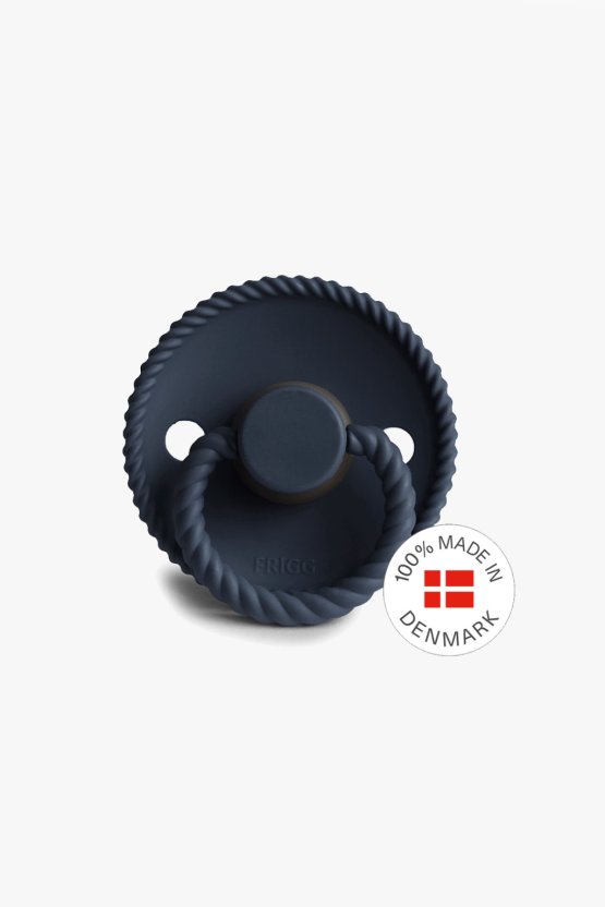 FRIGG Rope Silicone Pacifier - Dark Navy (0-6 months)