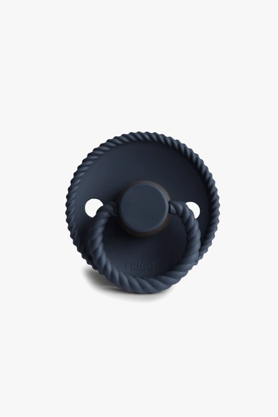 FRIGG Rope Silicone Pacifier - Dark Navy (0-6 months)