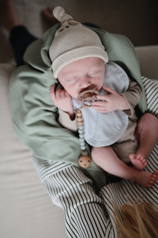 FRIGG Rope Silicone Pacifier - Sepia (0-6 months)