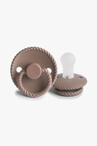 Image of FRIGG Rope Silicone Pacifier - Sepia (0-6 months)