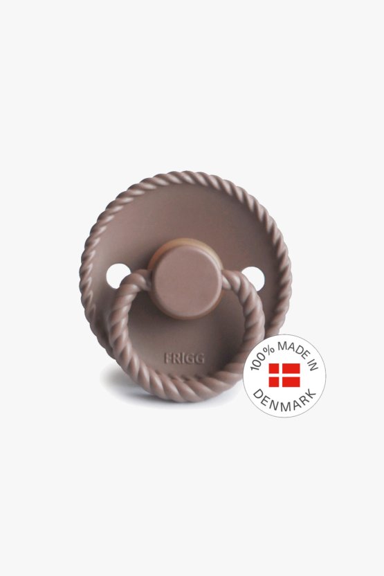 FRIGG Rope Silicone Pacifier - Sepia (0-6 months)