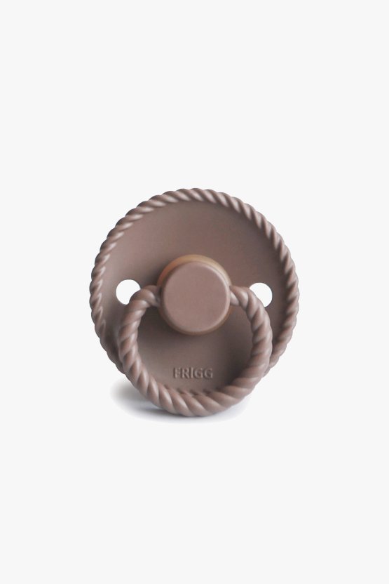 FRIGG Rope Silicone Pacifier - Sepia (0-6 months)