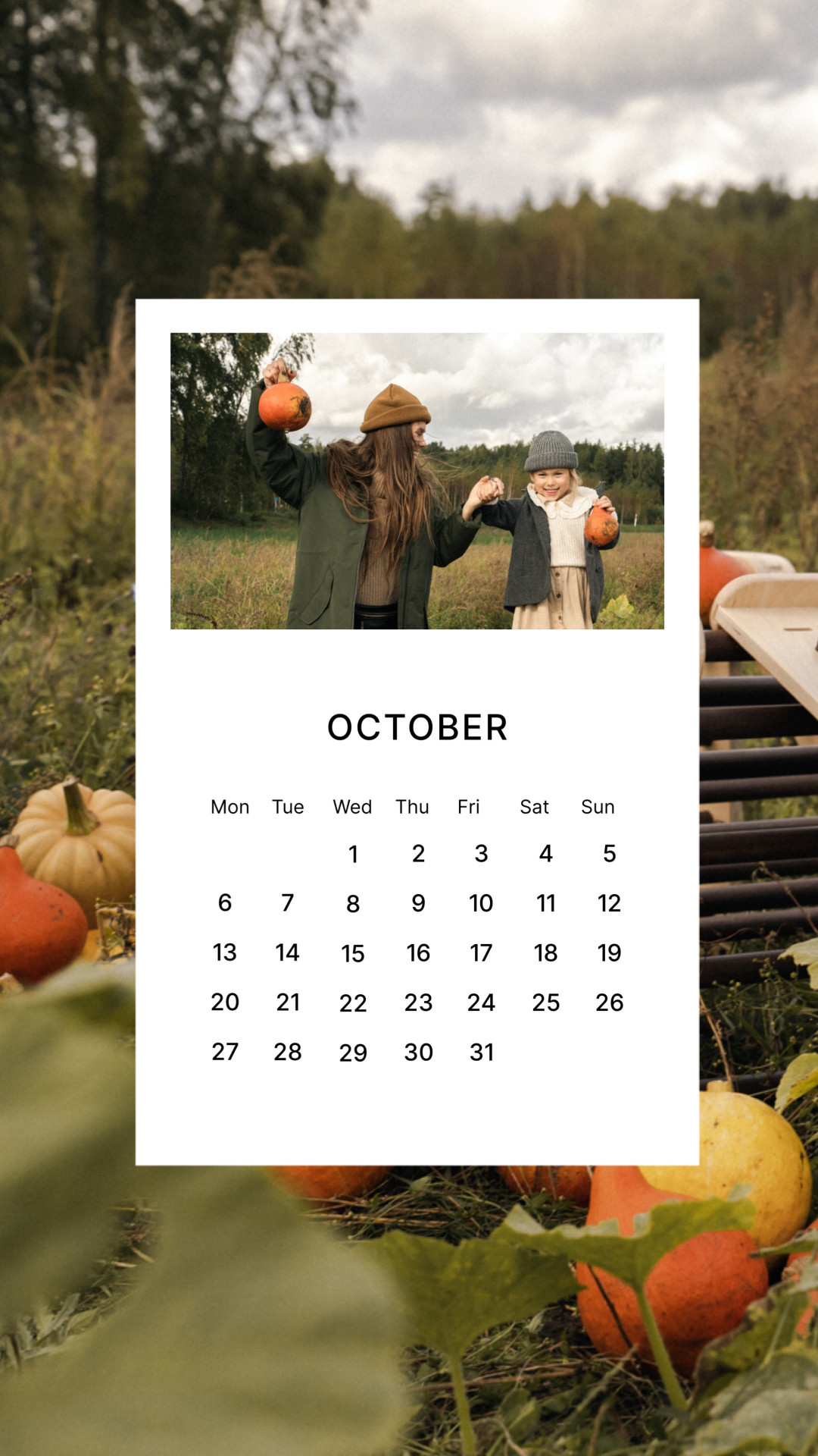 October Calendar
